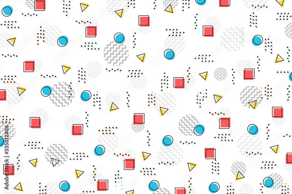 Poster abstract color geometric pattern design template background. illustration vector eps10