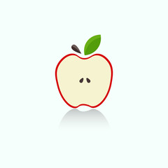 apple vector graphics split design
