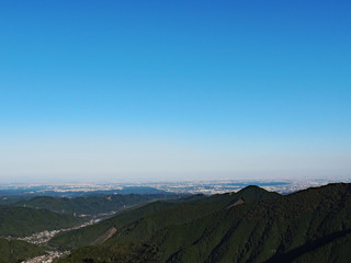 View of Mountains and Metropolis