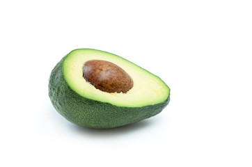 avocado on a white background