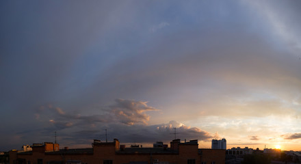 Sky sunset cloudy hi-res