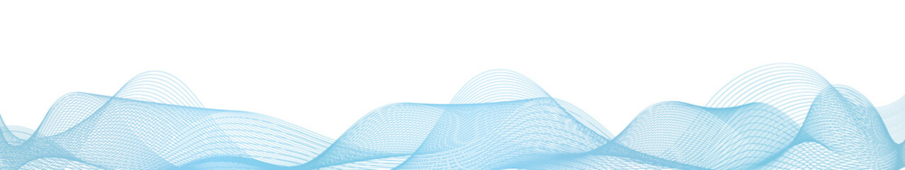 abstract blue wave lines on white background
