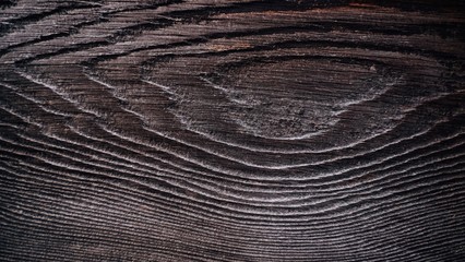 Macro close up detailed of old dark wood texture abstract background.