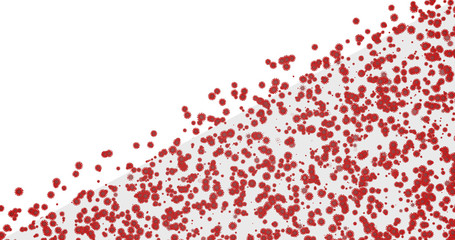 Obraz premium Virus, abstrakte 3D Darstellung von Viren, Konzept Krankeit und Mikrobiologie