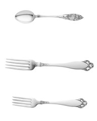 Various vintage silver cutlery