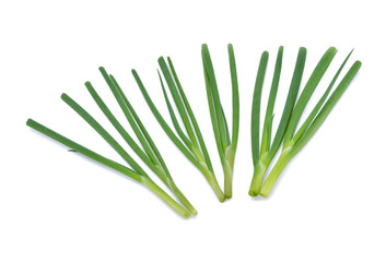 Green onion isolated on the white background