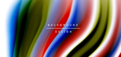 Silk smooth lines on white, liquid fluid color waves. Vector Illustrations For Wallpaper, Banner, Background, Card, Book, Illustration, landing page, cover, placard, poster, banner, flyer, design