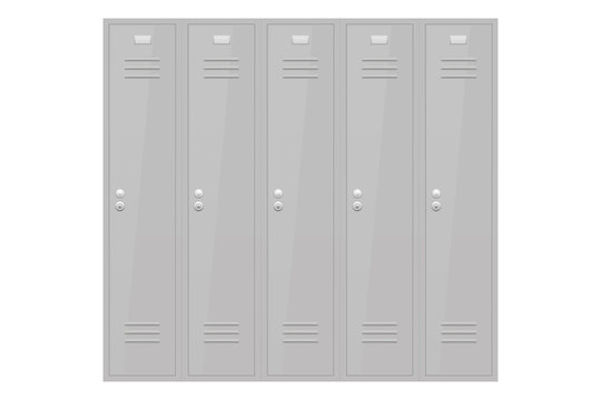 Gray lockers section