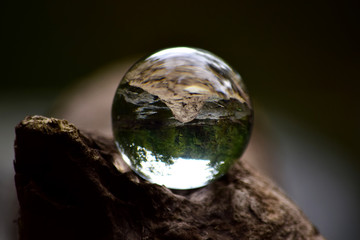 Small Crystal Ball on a Log