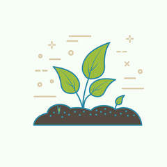 Gardening line icons vector set. Garden tools icons collection. Gardening icons illustration set. Seedling linear icon concept