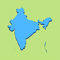 The 3D map of India