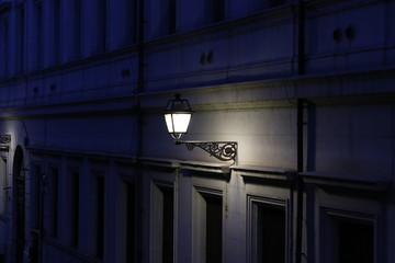 lamp on building rome italy