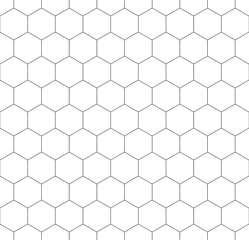 Seamless linean pattern .Black and white color.Hexagones.