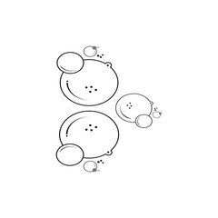 bubble icon vector illustration design template