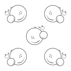 bubble icon vector illustration design template