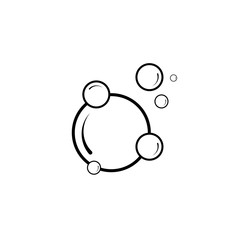 bubble icon vector illustration design template