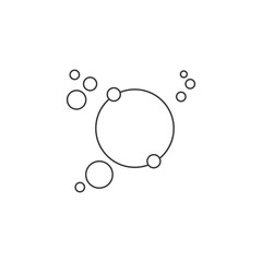 bubble icon vector illustration design template