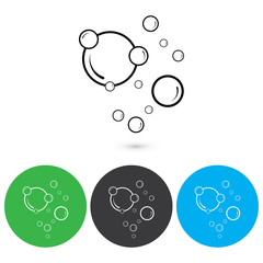bubble icon vector illustration design template