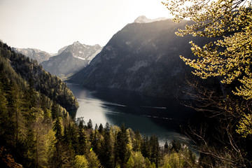 View from above of the Königssee