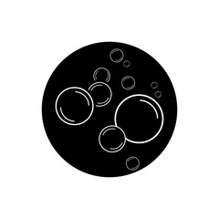 bubble icon vector illustration design template