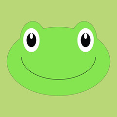 vector illustration of a frog
