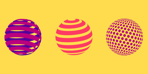 Abstract ball vector and logo design