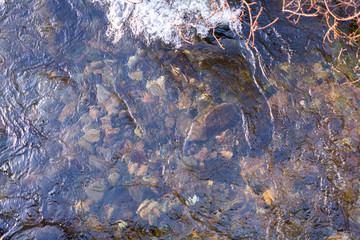 Crystal clear water in the River Morar, Scotland
