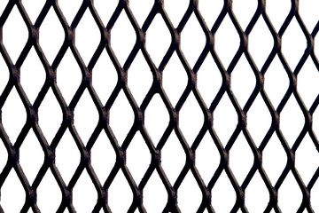 Grating Iron pattern with white background