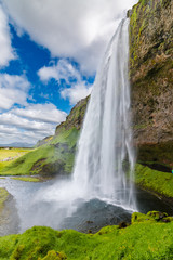 Panele Szklane  wodospad seljalandsfoss na Islandii