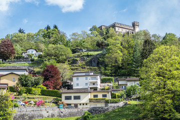 Fototapeta na wymiar Sasso Corbaro castle in Bellinzona