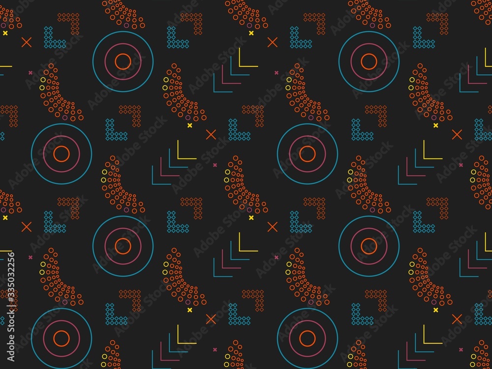 Poster spring. colors. intersection. geometry. pattern without seams