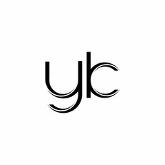 YK Logo monogram with slice rounded modern design template