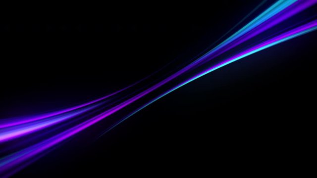 Abstract energy stream animation background. Futuristic light trails curve for technology concept. Seamless loop.
