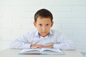 Boy doing homework