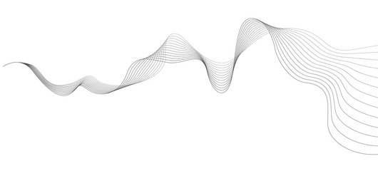 ENERGY FLOW DESIGN. MODERN WAVE LINE. FREQUENCY DIGITAL ILLUSTRATION. 