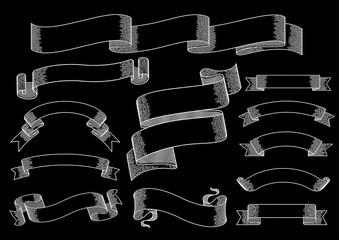 ヴィンテージ　リボン　バナー