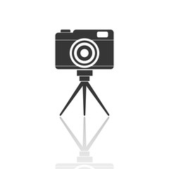 solid icons for Camera and shadow,vector illustrations