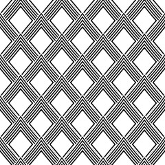 Abstract geometric black and white seamless pattern for web page, textures, card, poster, fabric, textile. Monochrome graphic repeating design. Modern minimalist stylish squared ornament.