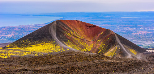 Massif de l'Etna en sicile
