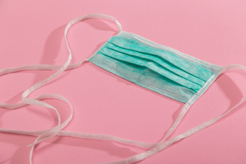 Medical face protection mask