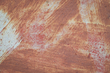 Rusty background on metal surface