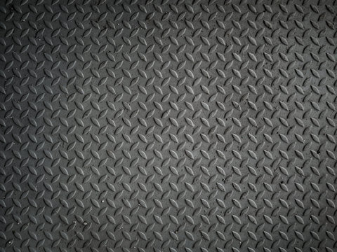 Diamond steel plate texture background.