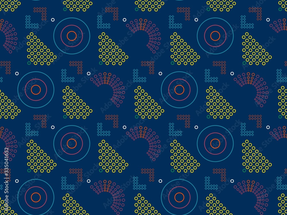 Poster spring. colors. circle. abstraction. pattern without seams