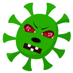 Obraz premium threat of a coronavirus. dangerous severe virus