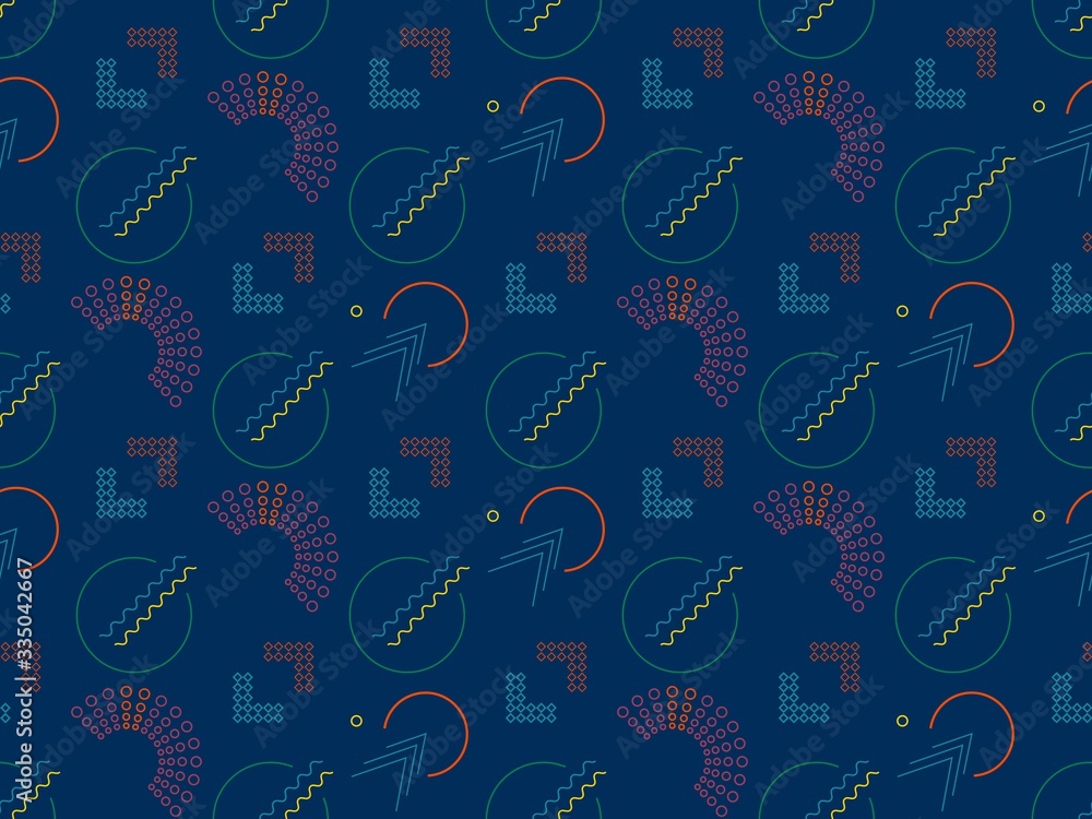 Poster seamless bright spring pattern with arrow and arrow.