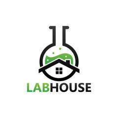 Lab House Logo Template Design