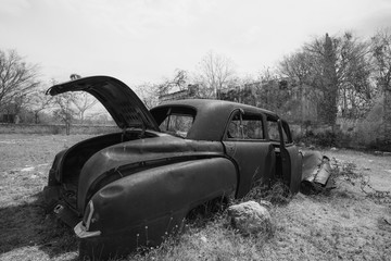 old abandoned car