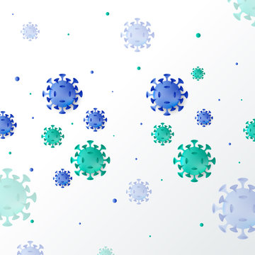 Covid-19 Coronavirus Background Illustration Vector