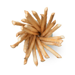 Italian breadsticks in a glass