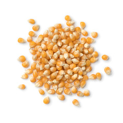Heap of dried corn kernels